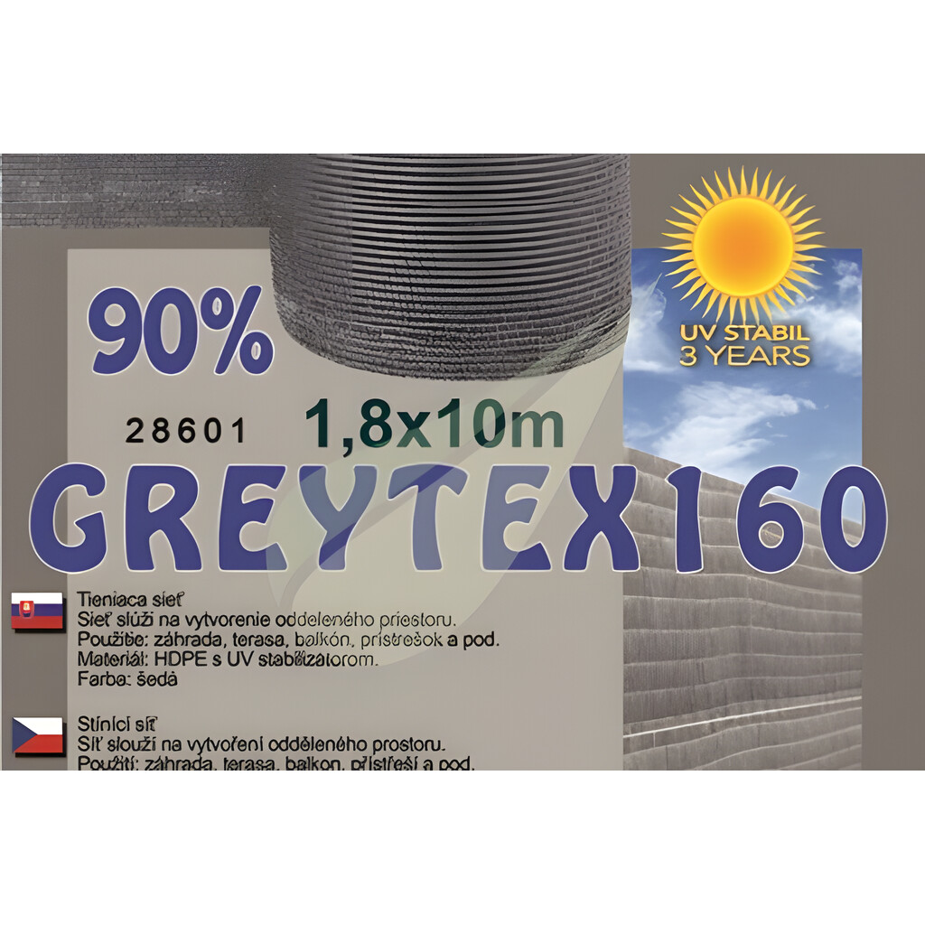 ÁRNYÉKOLÓ HÁLÓK GREYTEX 160 GR/M2